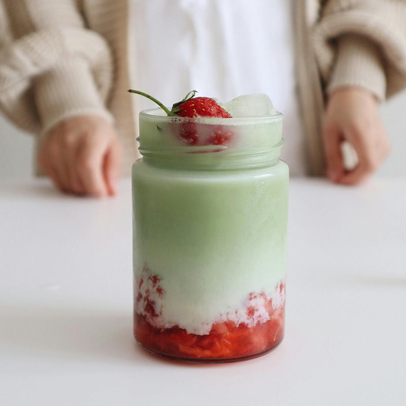 Matcha Latte Fraise-Aromamatcha-thevertfraise-greentea- Macha matchae