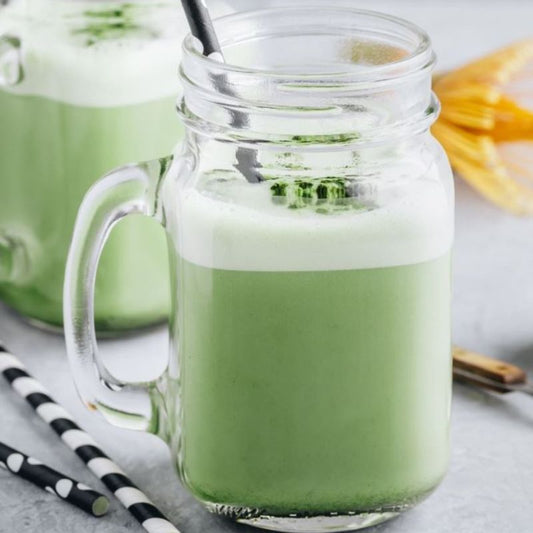 aroma matcha vanille latte recette simple facile préparation amande noisette lait avoine riz