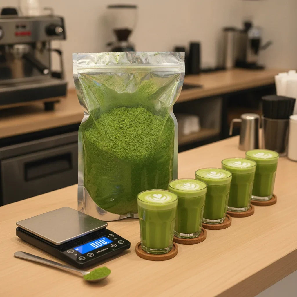 Nombre de lattes par kilo de matcha, le calcul exact