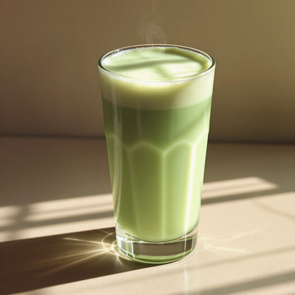 aroma matcha pandan latte boisson saine asie