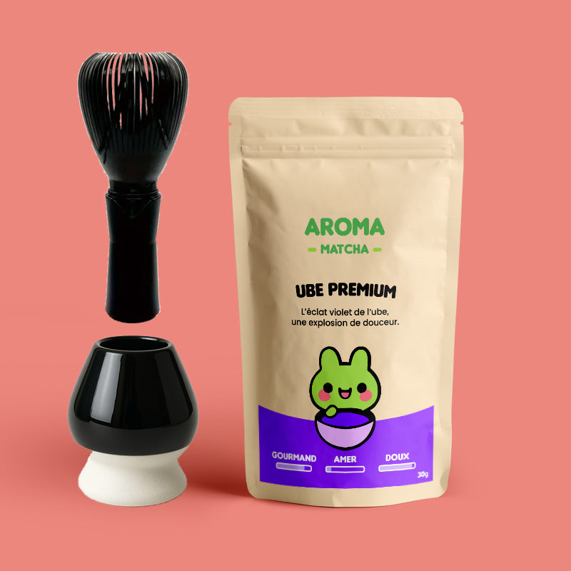 coffret noel black friday poudre ube premium philippine chasen fouet durable support aroma matcha
