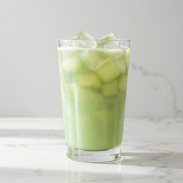 pandan latte glacee boisson saine bien-être