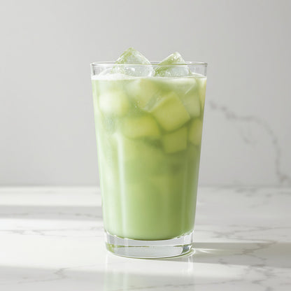 pandan latte glacee boisson saine bien-être