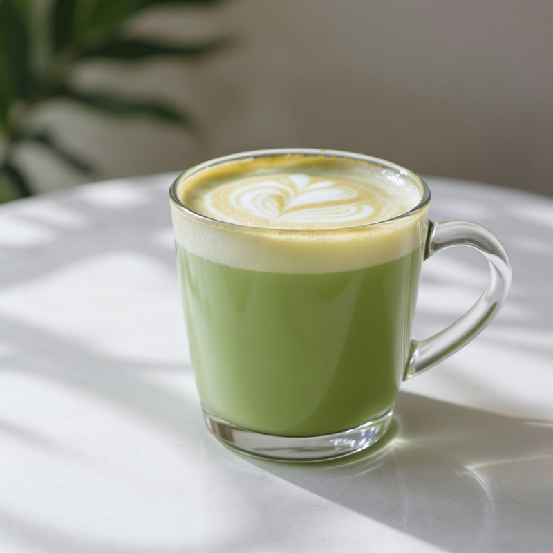 Pandan latte crémeux à base de poudre de pandan premium – alternative naturelle sans caféine