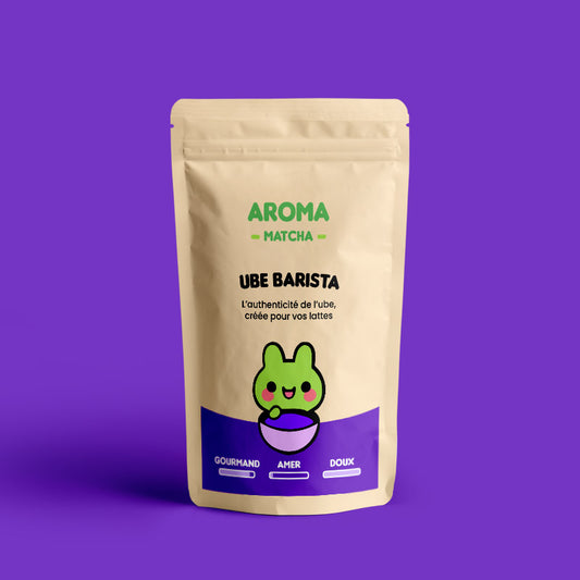 Ube Barista Aroma Matcha en poudre d'ube violet pour latte, boissons et recettes gourmandes